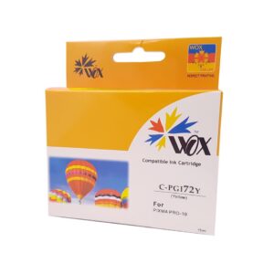 Tusz Wox Yellow Canon PGI72Y zamiennik 6406B001 PGI-72Y