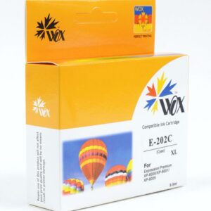 Tusz Wox Cyan EPSON 202XL zamiennik C13T02H24010 (C13T02F24010)