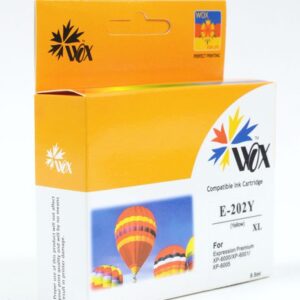Tusz Wox Yellow EPSON 202XL zamiennik C13T02H44010 (C13T02F44010)