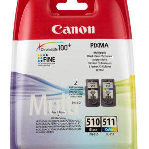 Oryginalny Tusz CMYK Canon PG-510, PG510, CL-511, CL511 (2970B017AA, 2970B010)