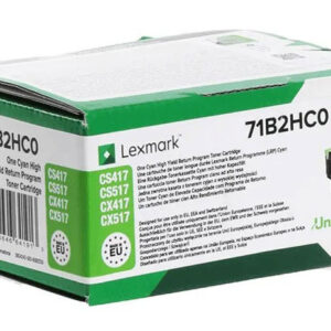 Oryginalny Toner Cyan Lexmark CS417, CS517, CX417, CX517 (71B2HC0)
