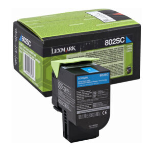 Oryginalny Toner Cyan Lexmark CX310, CX410, CX510 (80C2SC0)