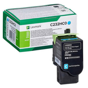 Oryginalny Toner Cyan Lexmark C2325 (C232HC0)