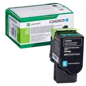 Oryginalny Toner Cyan Lexmark C2425 (C242XC0)