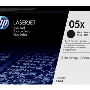 Oryginalny Toner Czarny HP LaserJet P2055 (05X CE505XD) (DWUPAK)