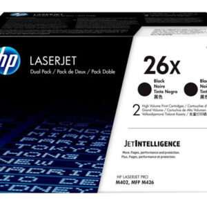 Oryginalny Toner Czarny HP LaserJet Pro M402, M426 MFP (26X CF226XD) (DWUPAK)