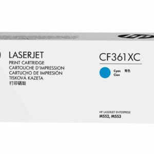 Oryginalny Toner Cyan HP Color LaserJet Enterprise M552 (508XC CF361XC), kompatybilne z CF361X