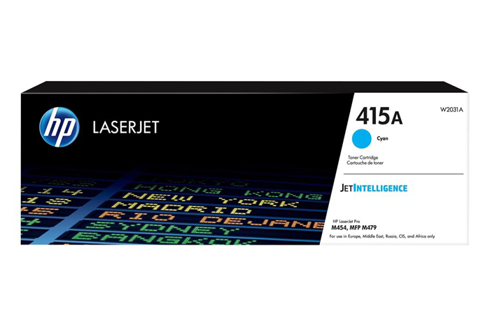 Oryginalny Toner Cyan HP Color LaserJet Color Pro M454, M479, MFP M454, MFP M479, Enterprise M455, MFP M480, Managed E45028, E47528 (415A W2031A)