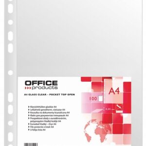 Koszulka Krystaliczna A4 Office Product 100szt 50u