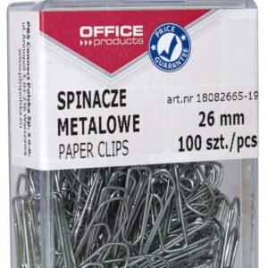 SPINACZE METALOWE OFFICE PRODUCTS 26 MM 100 SZTUK