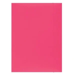 TECZKA Z GUMKA LAKIEROWA A4 Różowa Office