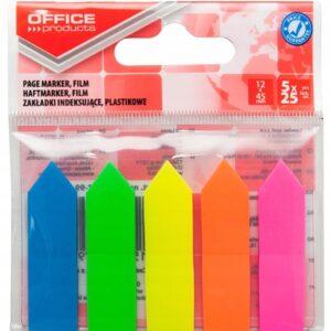 Zakładki Office Products 12x45 mm 5x25 szt
